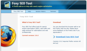Foxy SEO Tool screenshot