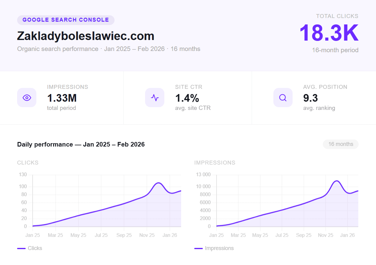Google Search Console — zakladyboleslawiec.com